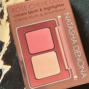 NIB Natasha Denona Rose Cheek Duo Cream Blush & Highlighter Mini Travel Size